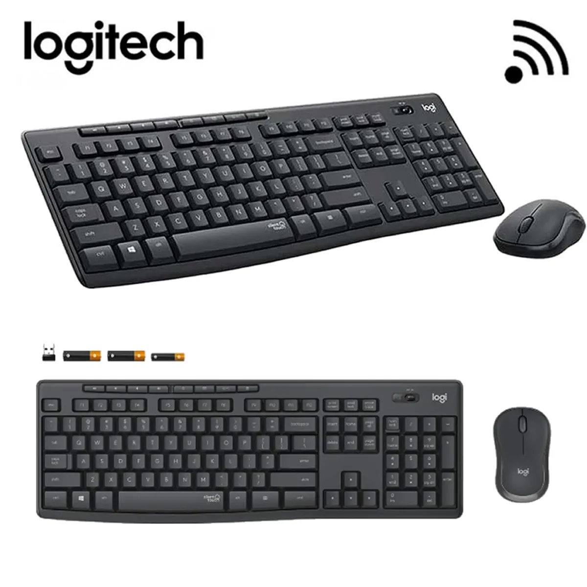 LOGITECH - KIT LOGITECH TECLADO + MOUSE INALAMBRICO MK295