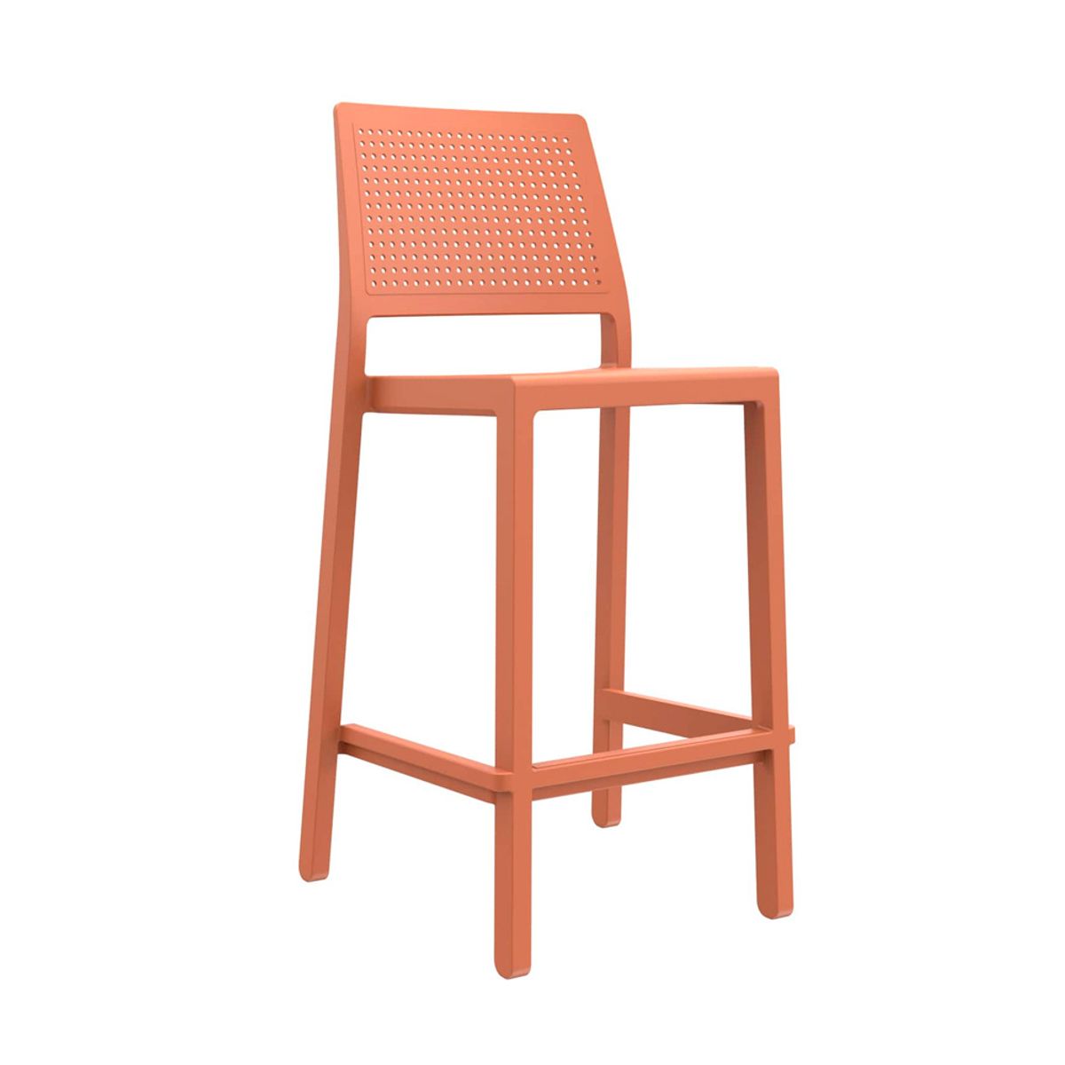 OFIDEAS - Silla Para Bar Fija Emi 65 cm Terracota Ofideas