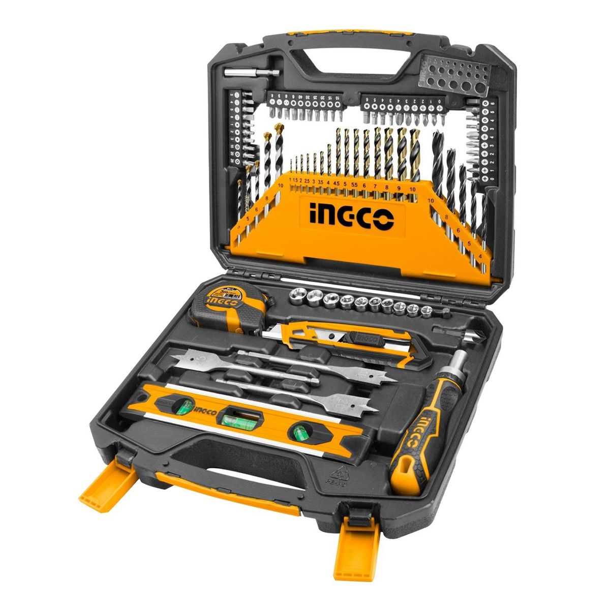 INGCO TOOLS - Set de 86 Accesorios Mechas Brocas Puntas y Herramientas Ingco