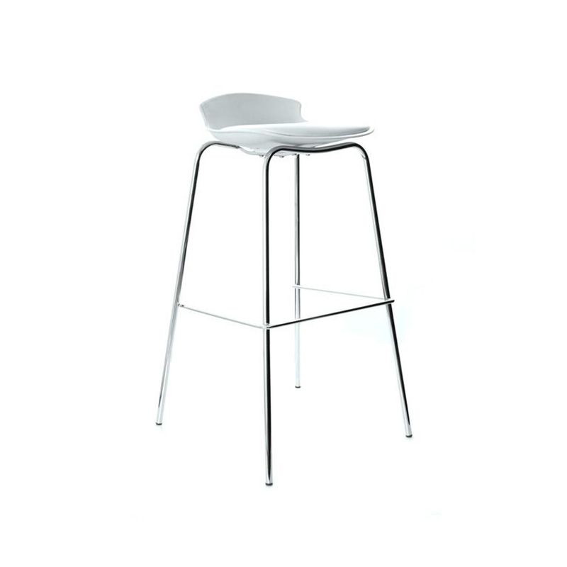 OFIDEAS - Silla Para Bar Fija Air Reposapies Blanco Ofideas