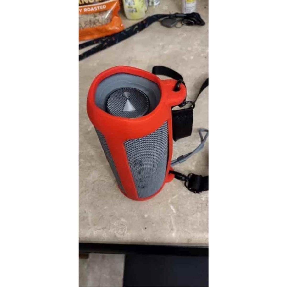 GENERICO - FUNDA CASE PROTECTOR SILICONA COMPATIBLE CON JBL FLIP 6 COLOR ROJO