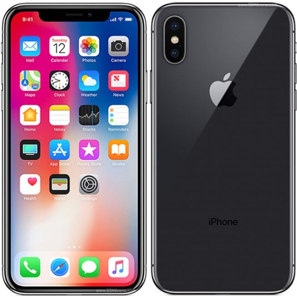 APPLE - iPhone X 64GB Negro Bateria 100% Grado A Entrega Inmediata Reacondicionado