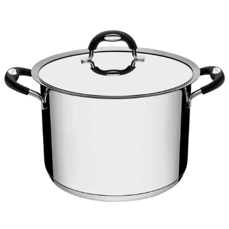 TRAMONTINA - Olla Alta Acero Inoxidable Duo Silicone 24cm 7.70L - 10116289