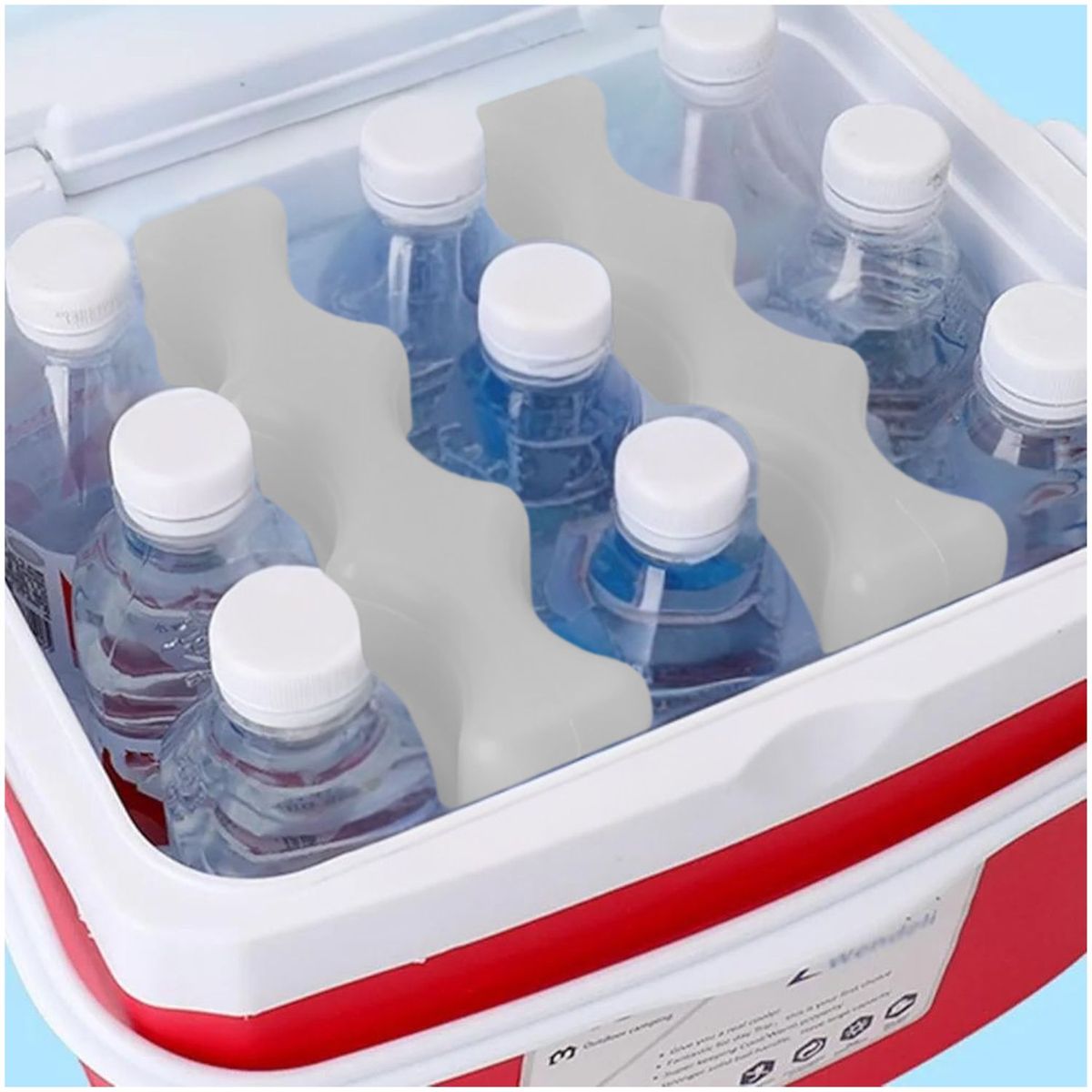 DAUER - Bloques de Hielo con Gel Reutilizables para Botellas Bebidas x2 UNID