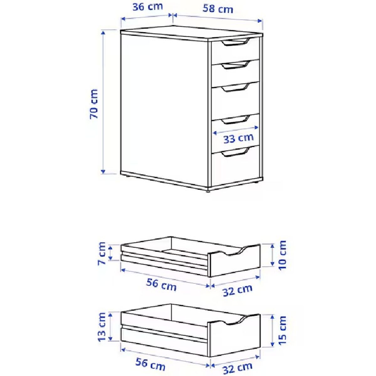 NACION MUEBLES - CAJONERA NACION MUEBLES ALICE COLOR DUNA