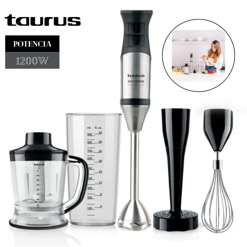 TAURUS - Batidora de Inmersión Taurus Bapi 1200 Premium Complete