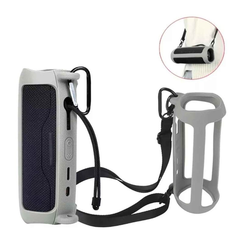 GENERICO - FUNDA CASE PROTECTOR SILICONA PARA FLIP 6 COLOR GRIS