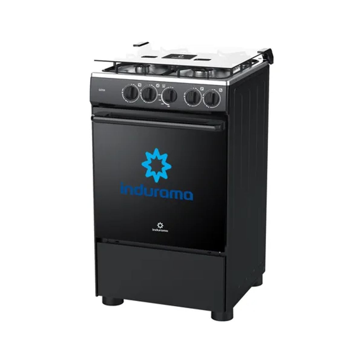 INDURAMA - Cocina Indurama Goya De Pie a Gas 4 Quemadores Negro