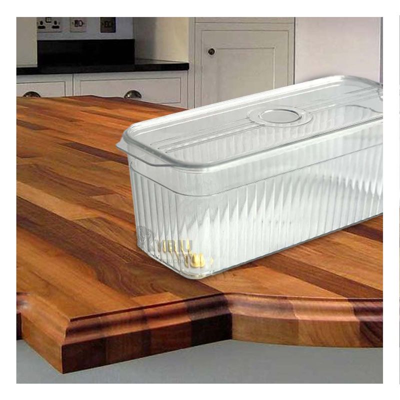 GENERICO - Bandeja Acrilica con Tapa Recta y Mango 26x15x30cm