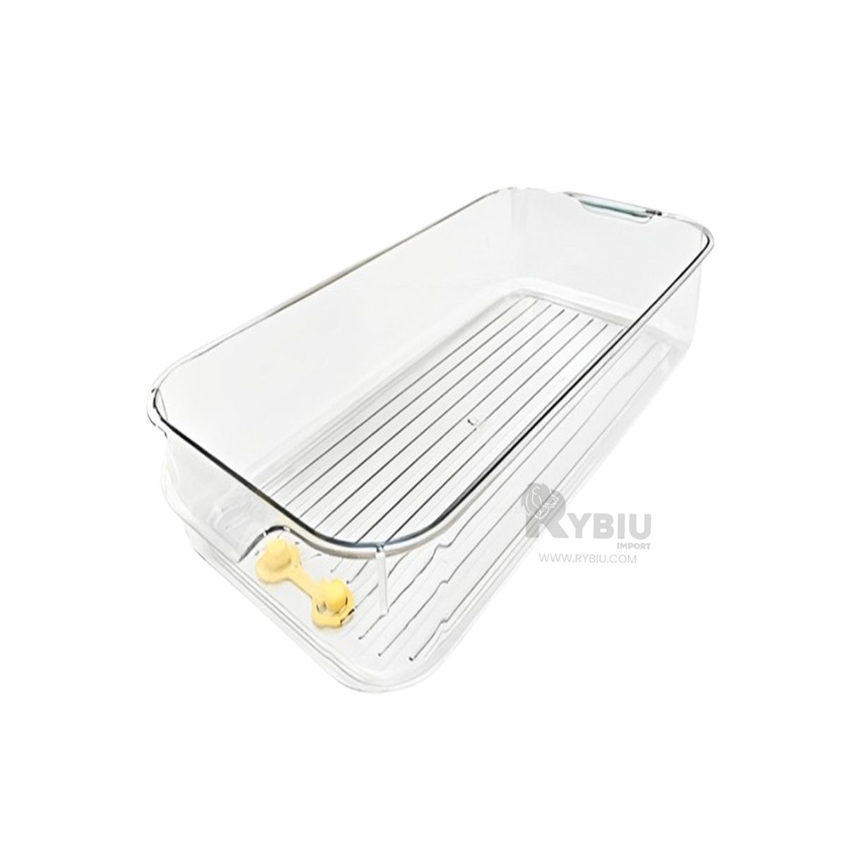 GENERICO - Bandeja Acrilica con Desague Asas Pequeñas 30x16x10cm