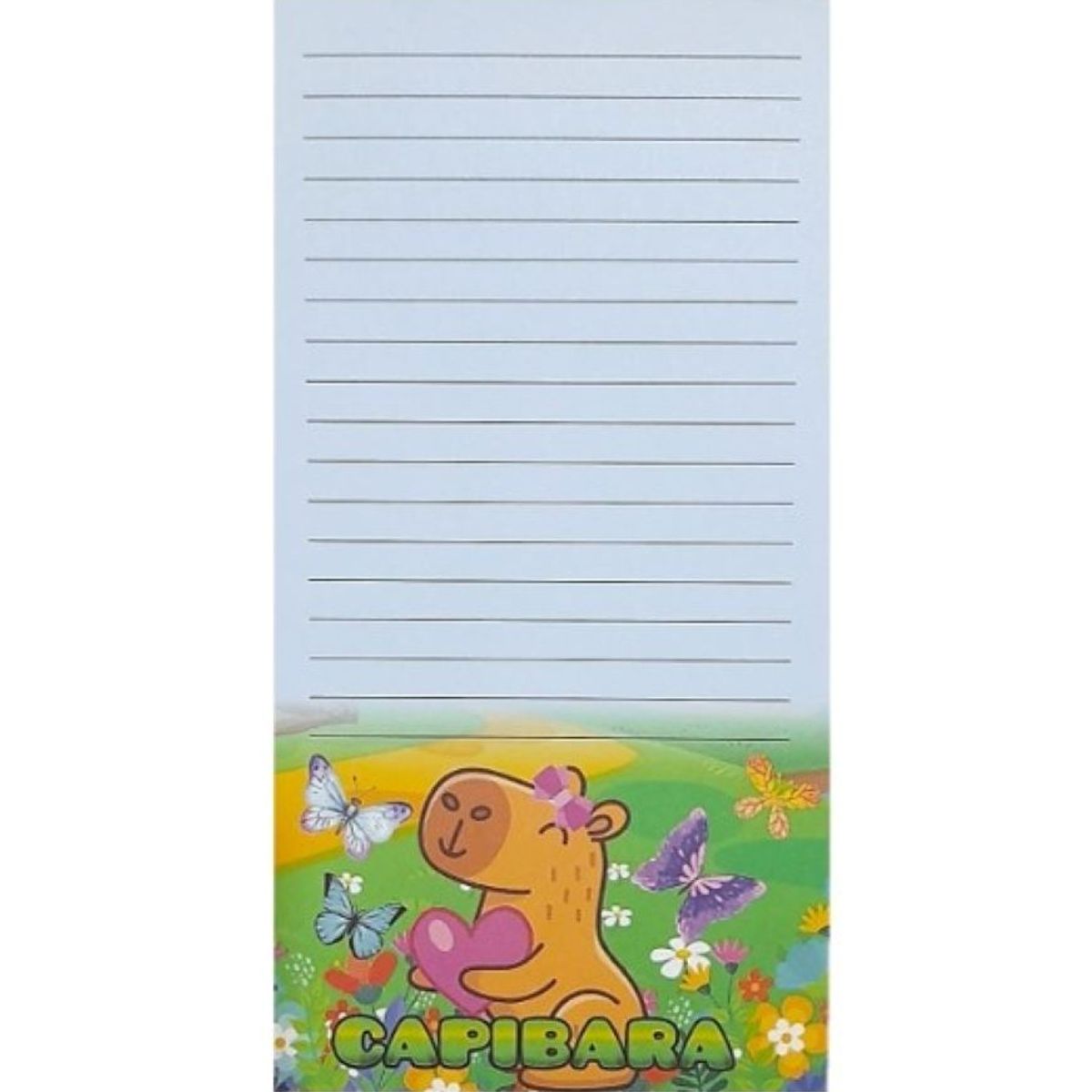 GENERICO - NOTAS CON DISEÑO CAPIBARA MARIPOSA