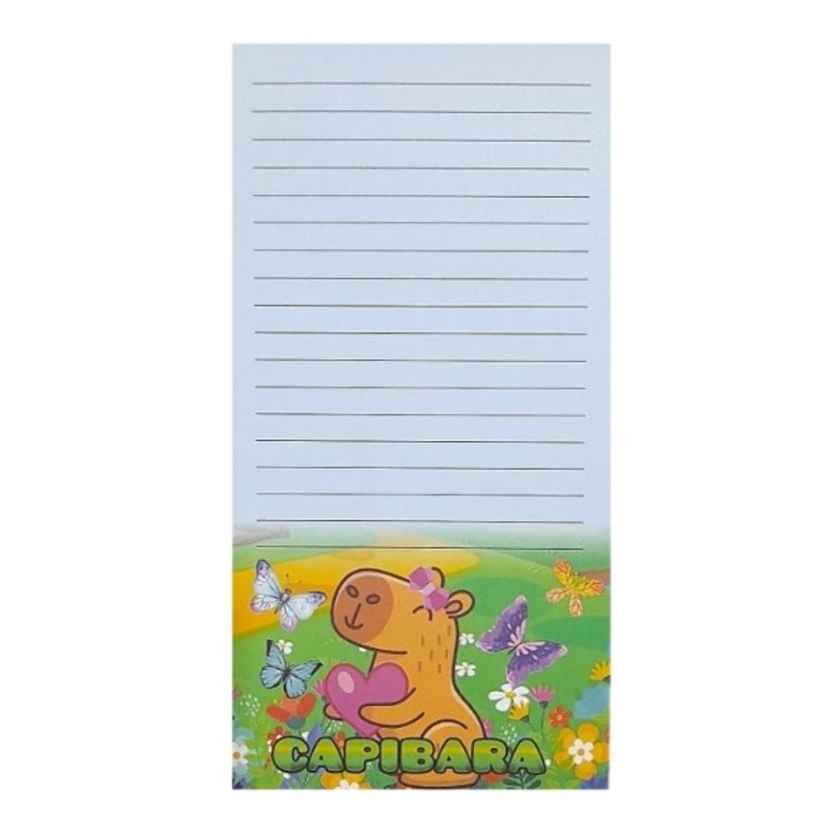 GENERICO - NOTAS CON DISEÑO CAPIBARA MARIPOSA