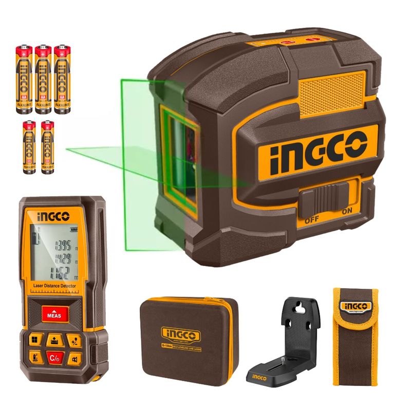 INGCO TOOLS - Nivel laser 35m + medidor de distancia 75m Ingco