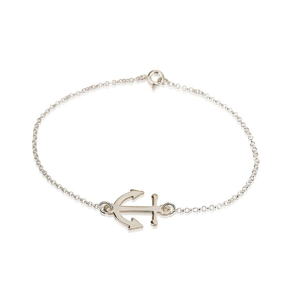 GENERICO - Pulsera Ancla  Plata - Musas Vanidosas