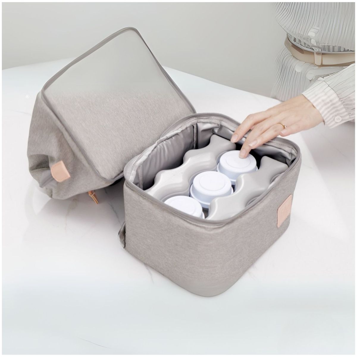 DAUER - Bloque de Hielo con Gel X2 UND Reutilizables Mantiene Frio