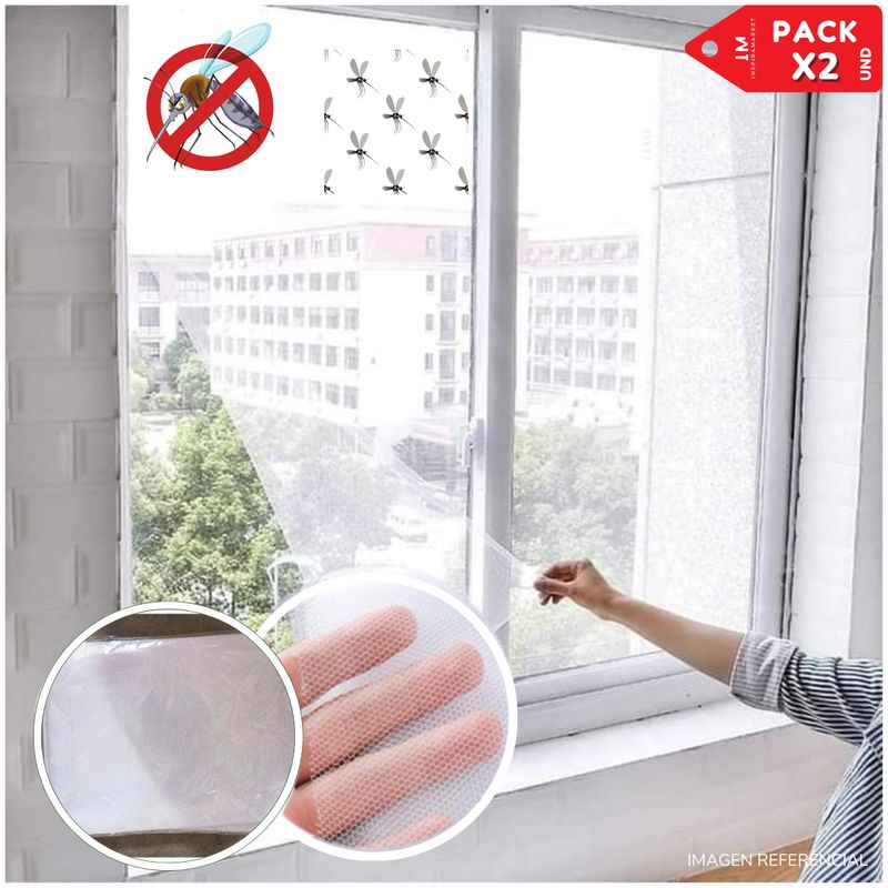 INSPIRA - Malla a Prueba de Mosquito para Ventana Pack x2
