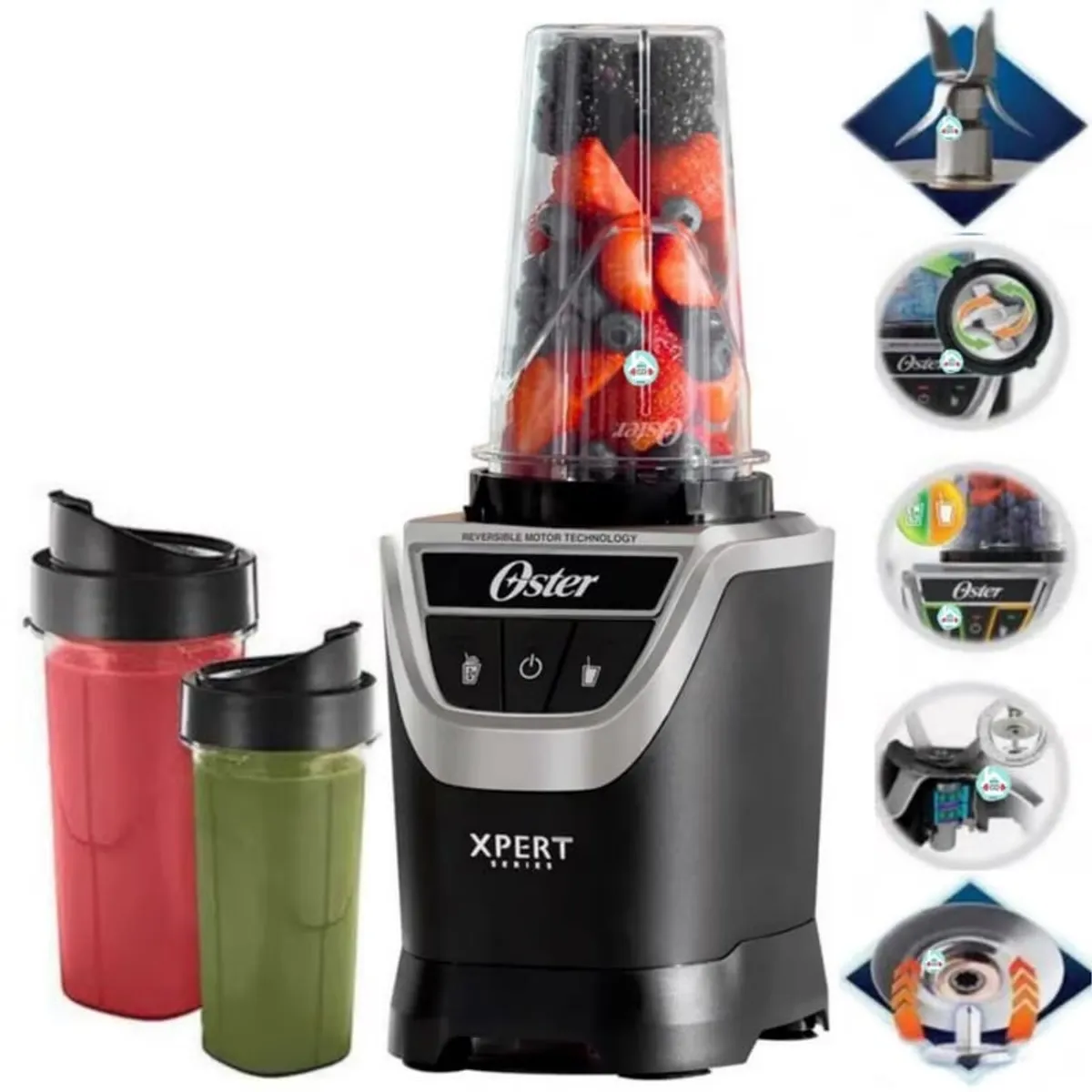 OSTER - Licuadora Personal Xpert Oster con 2 vaso Blend N Go BLSTXPN7002