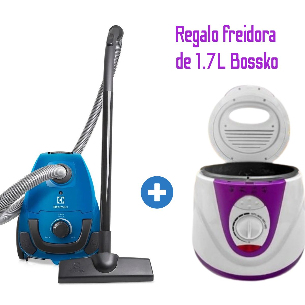 ELECTROLUX - Aspiradora Electrolux 1400W SON10 +FREIDORA 1200W BOSSKO