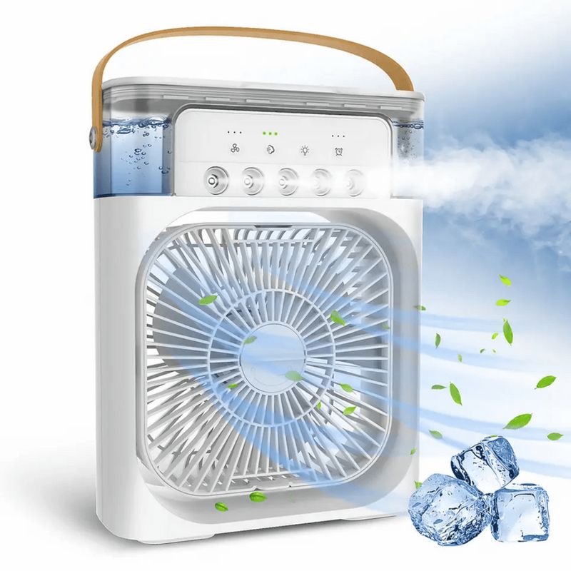 GENERICO - Ventilador con Humidificador Portatil ( Aire Acondicionado) 3 en 1