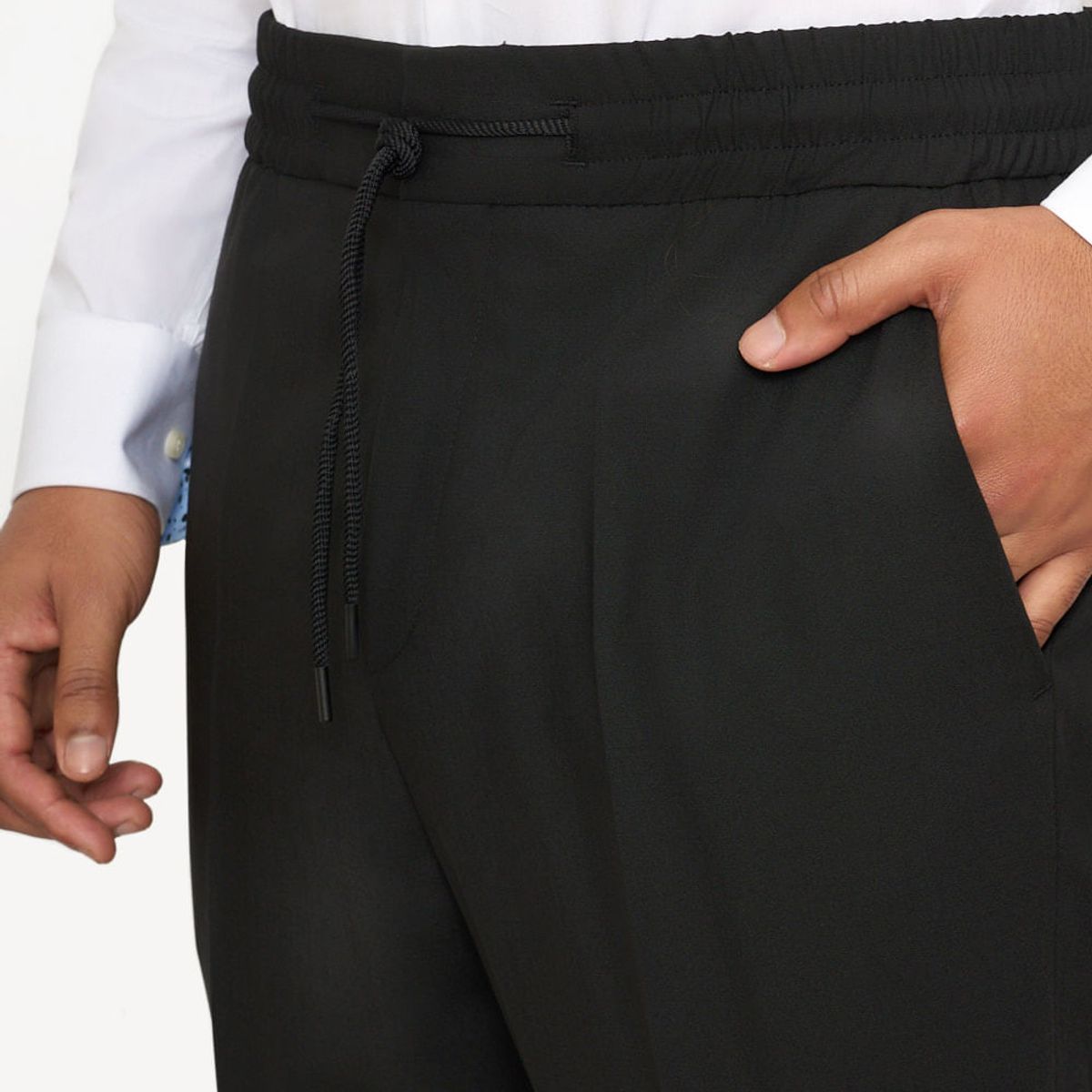 HUGO BOSS - Hugo - Pantalones extra-slim fit de tejido elástico y lana virgen