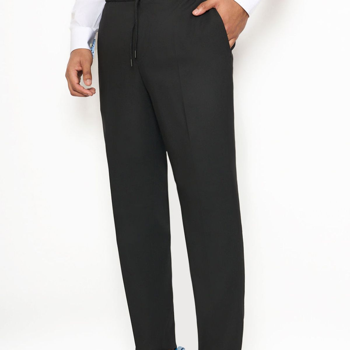 HUGO BOSS - Hugo - Pantalones extra-slim fit de tejido elástico y lana virgen