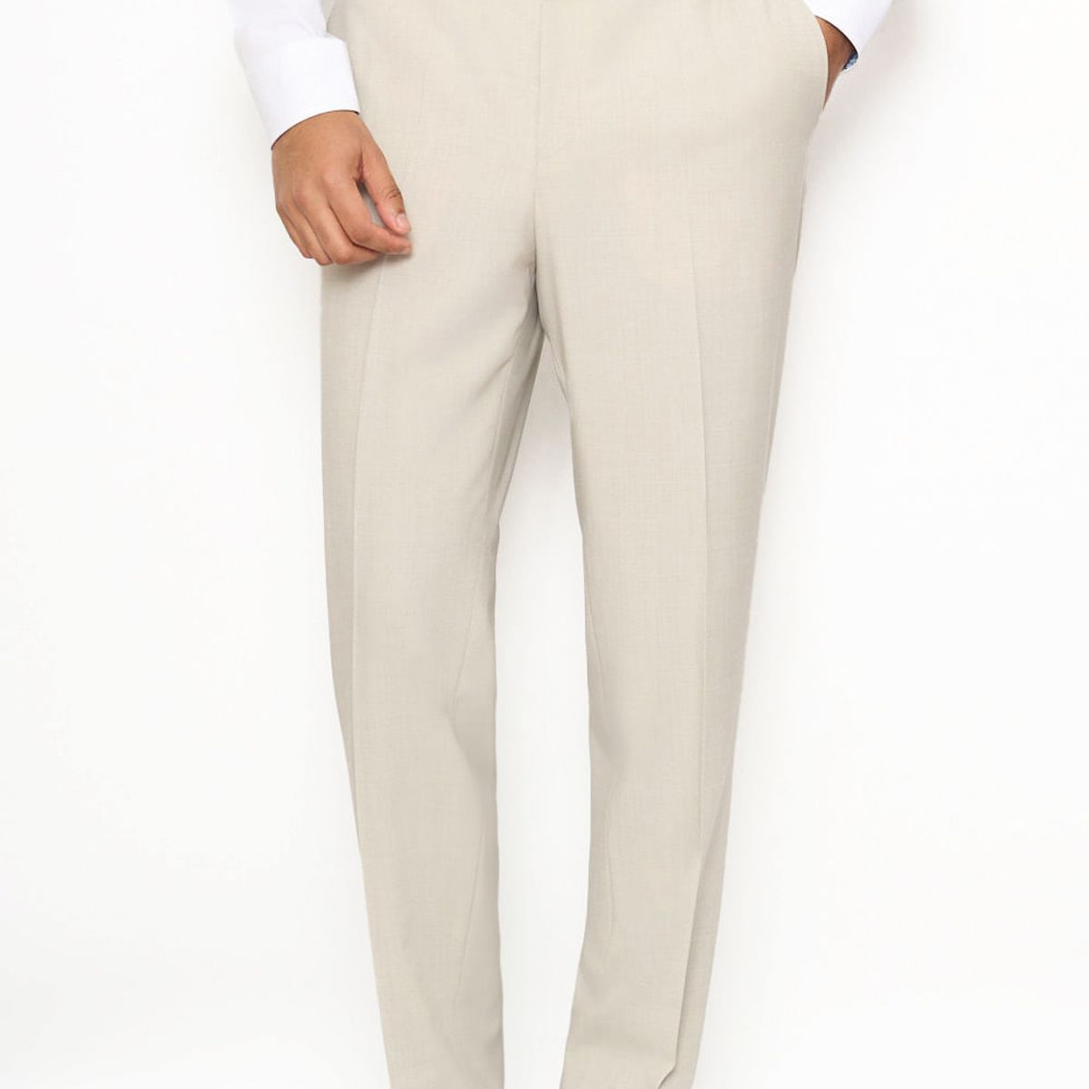 HUGO BOSS - Hugo - Pantalones slim fit de tejido elástico y lana virgen