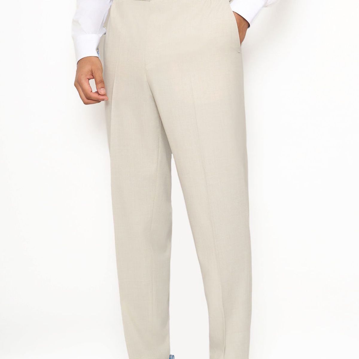 HUGO BOSS - Hugo - Pantalones slim fit de tejido elástico y lana virgen