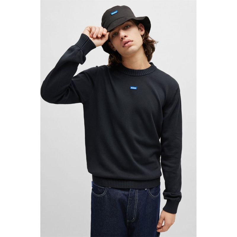 HUGO BOSS - Hugo - Gorro modelo pescador unisex en sarga de algodón