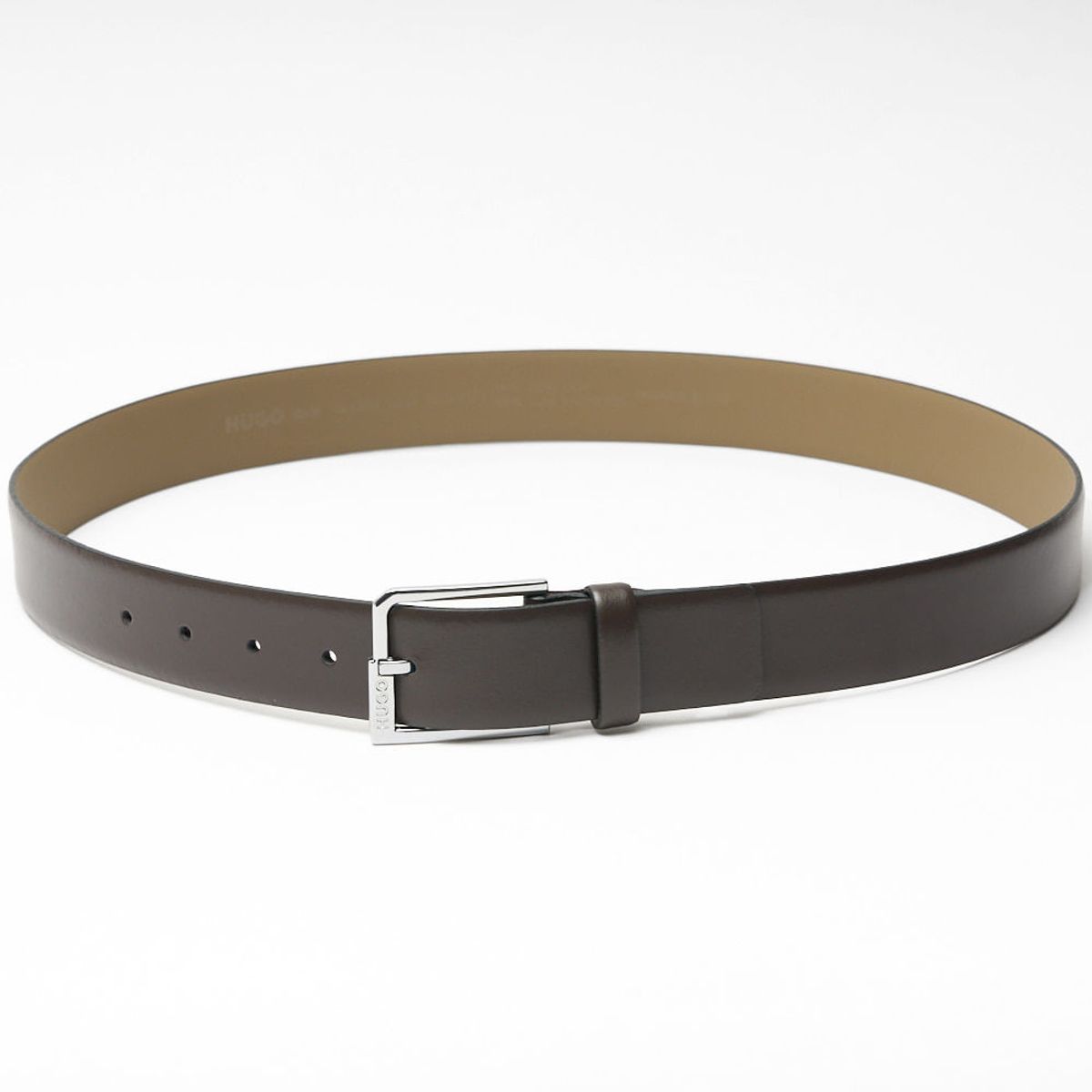 HUGO BOSS - Hugo - Correa de piel italiana con logo en la hebilla