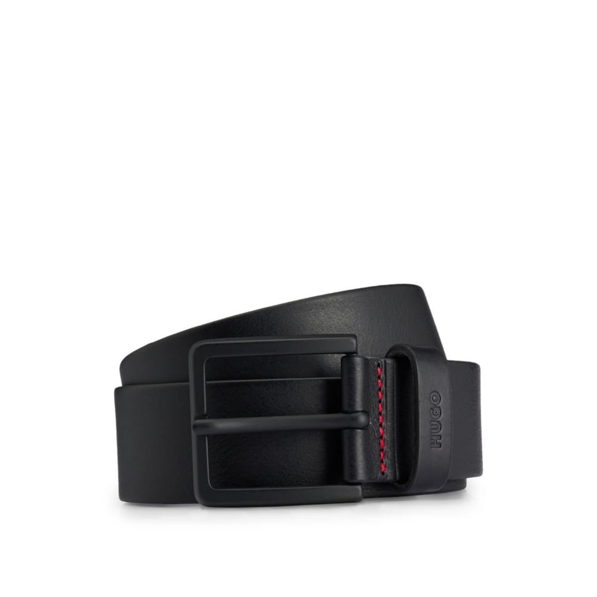 HUGO BOSS - Hugo - Correa de piel italiana con trabilla de la marca