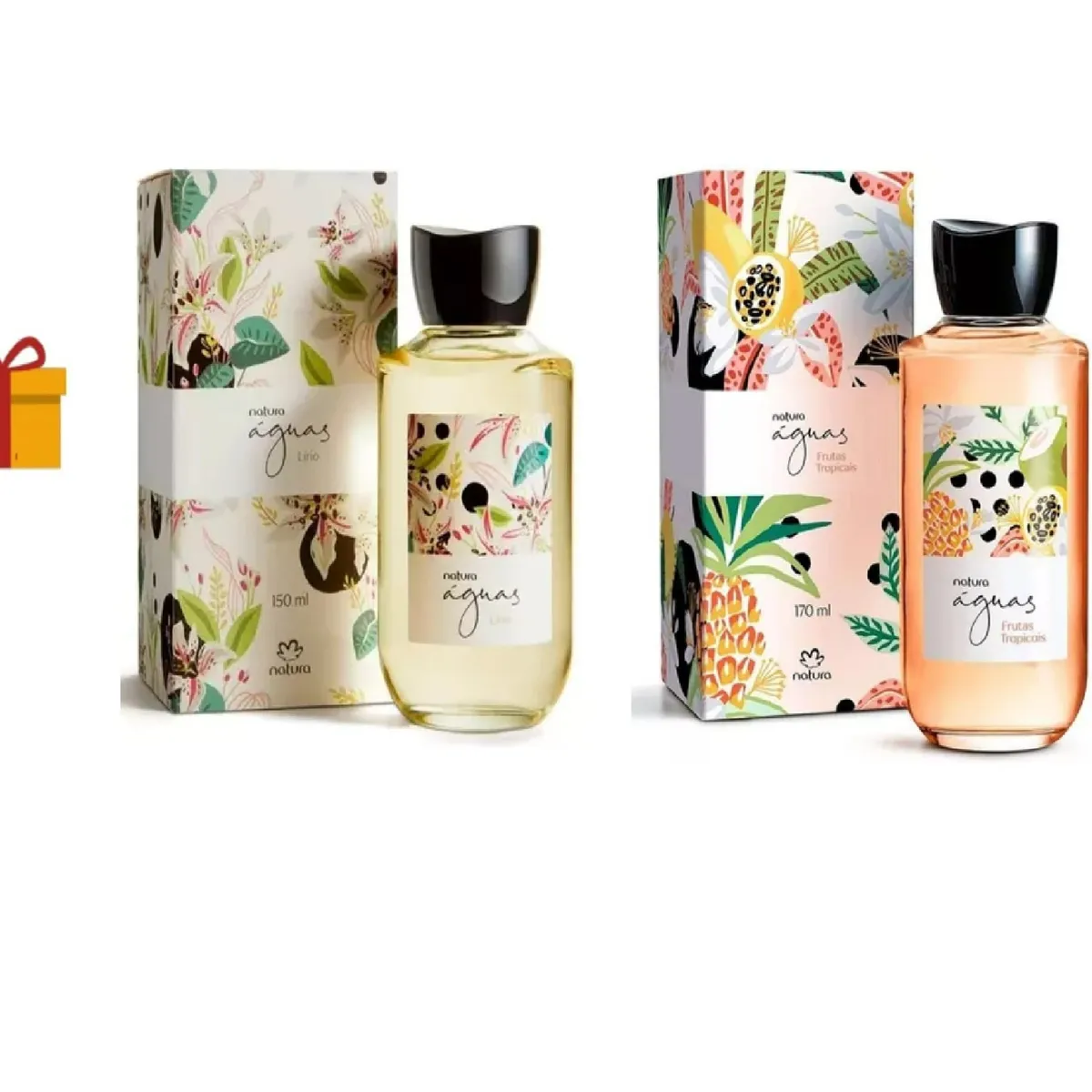 NATURA - Aguas lirio + Aguas frutas tropicales + regalo
