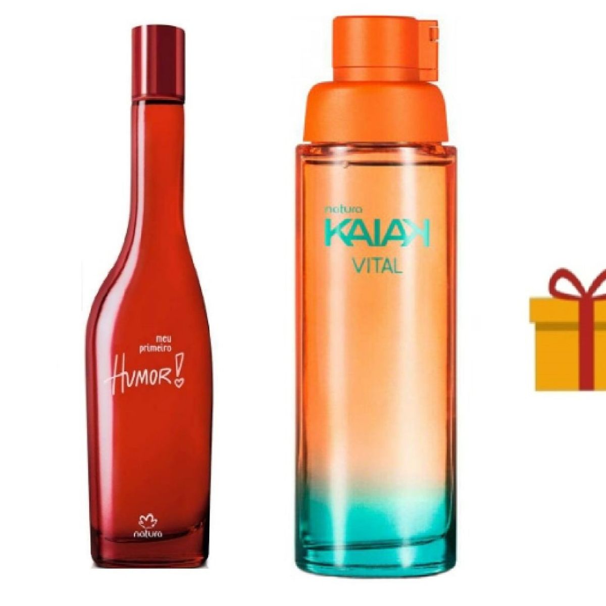 NATURA - Humor Primeiro 75ml + kaiak vital 100ml + regalo fem Natura