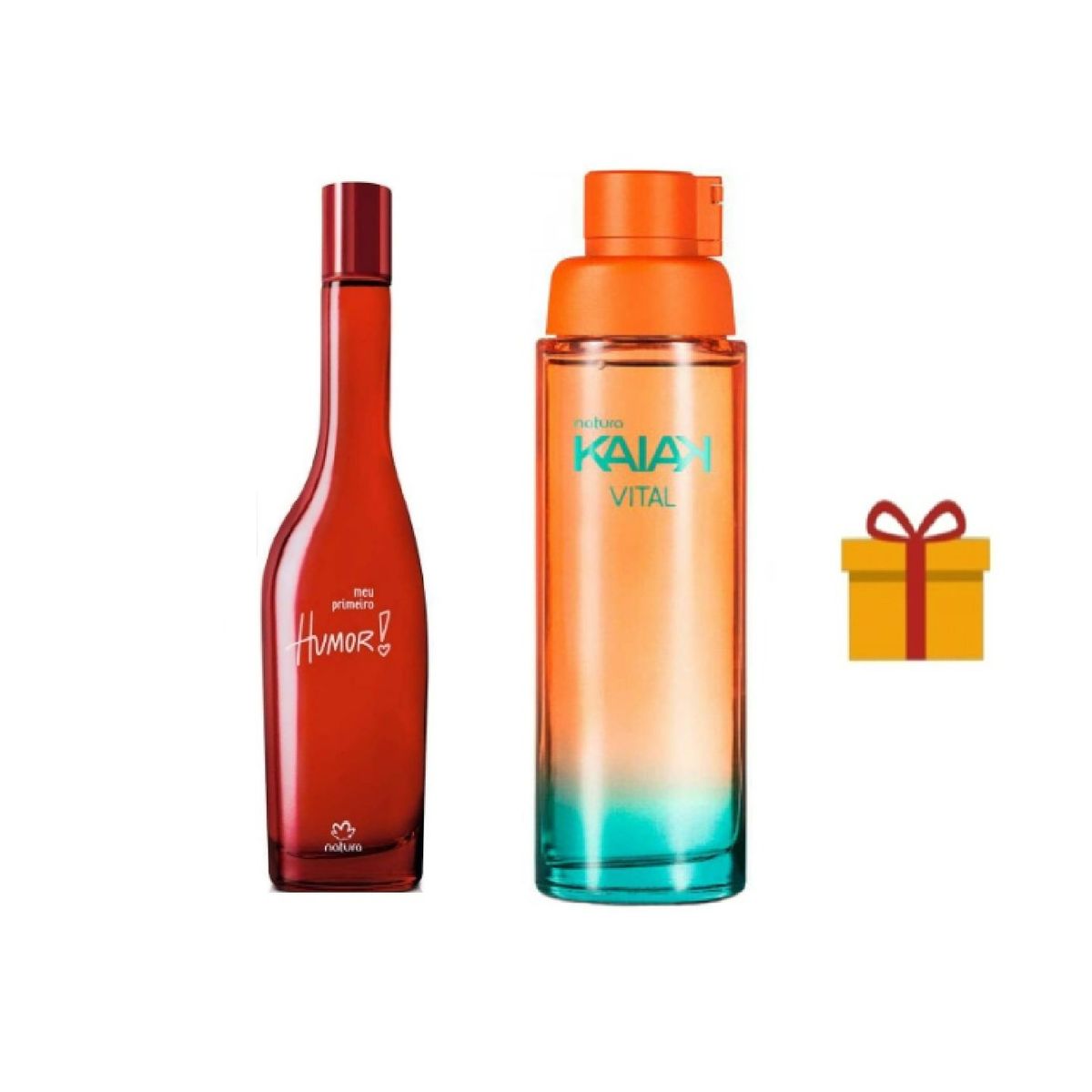 NATURA - Humor Primeiro 75ml + kaiak vital 100ml + regalo fem Natura