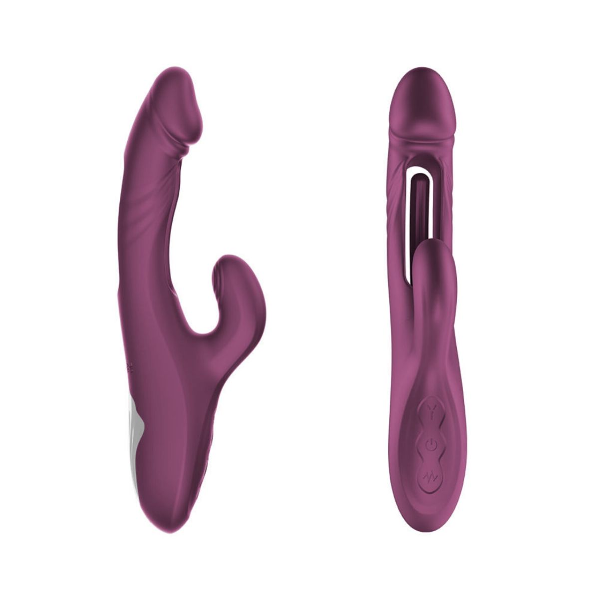 GENERICO - VIBRADOR CONSOLADOR  RABBIT SILICONA MASAJEADOR ZONA G Y CLITORIS