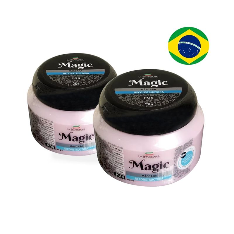 LA BRASILIANA - Máscara Capilar Magic Pos 250gr por 2  - La Brasiliana