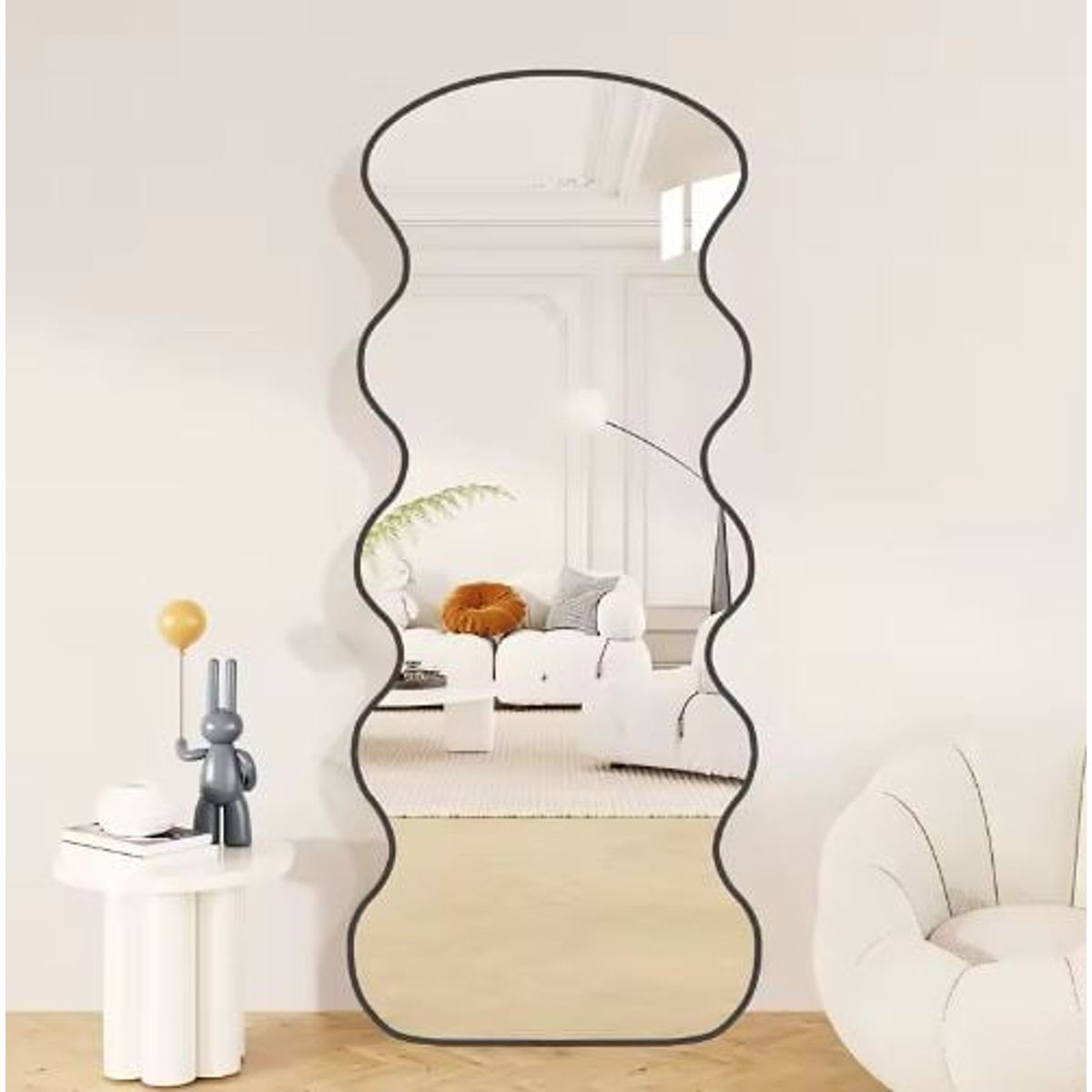 GENERICO - Espejo Decorativo Francisca Forma Rectangular Curvo