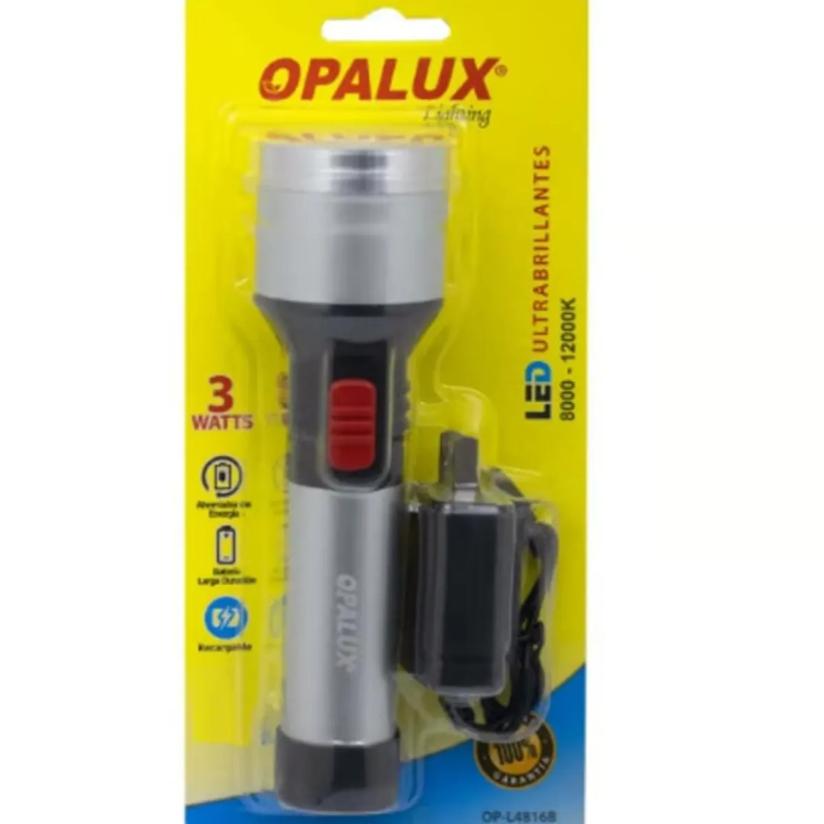 OPALUX - LINTERNA LED RECARGABLE 3W “OPALUX”