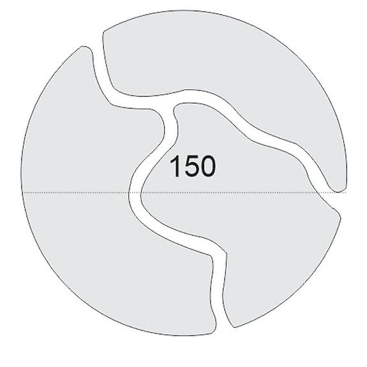 GENERICO - Espejo Decorativo Arletti Forma Circular