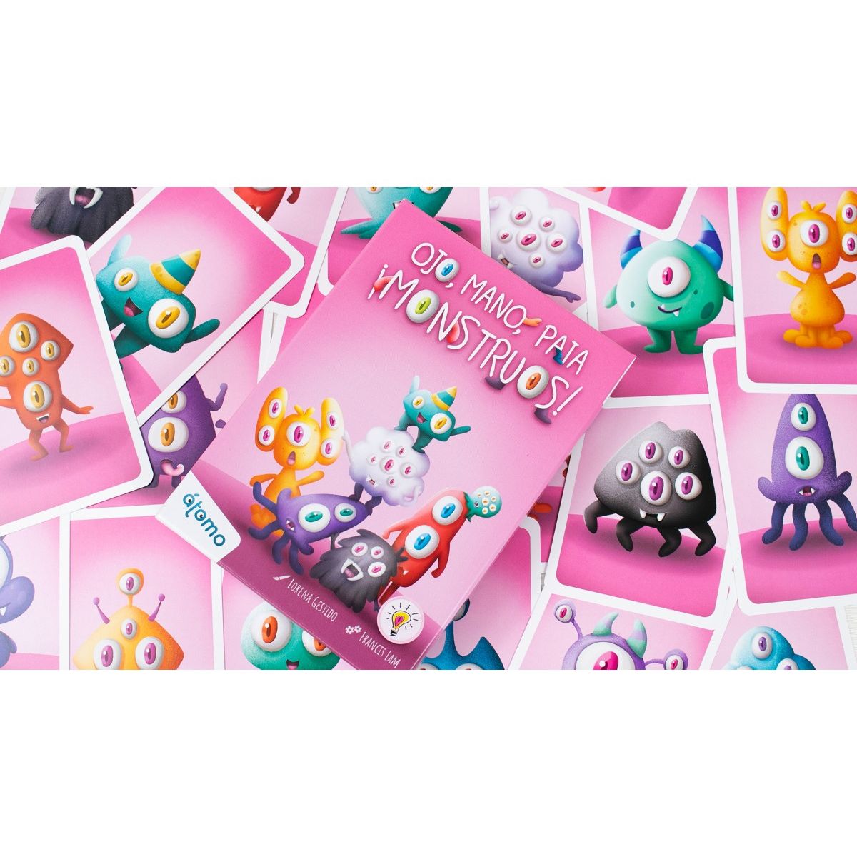 ATOMO - Juego de Mesa Ojo Mano Pata Monstruos