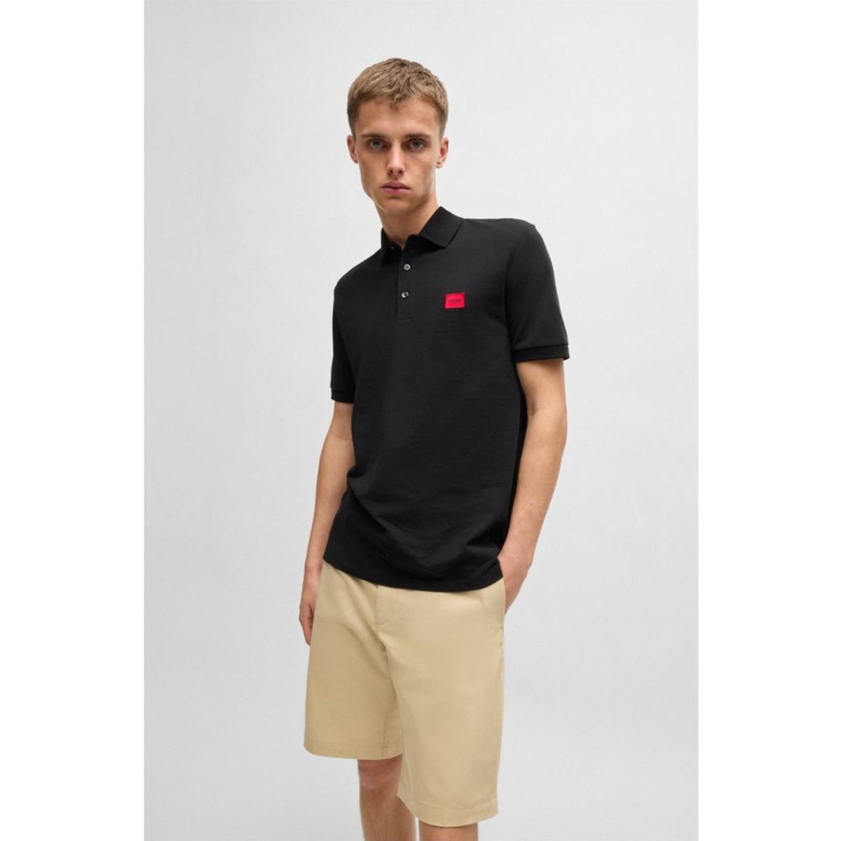 HUGO BOSS - Hugo - Polo slim fit de piqué de algodón