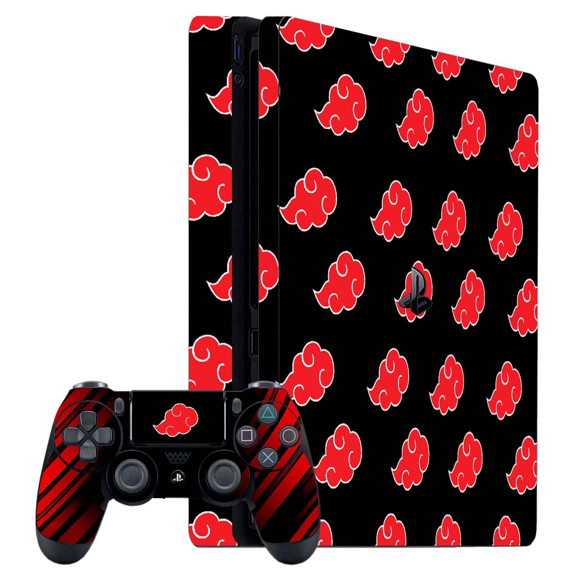 GENERICO - Skin Adhesivo Ps4 Slim Narut Akatsuki
