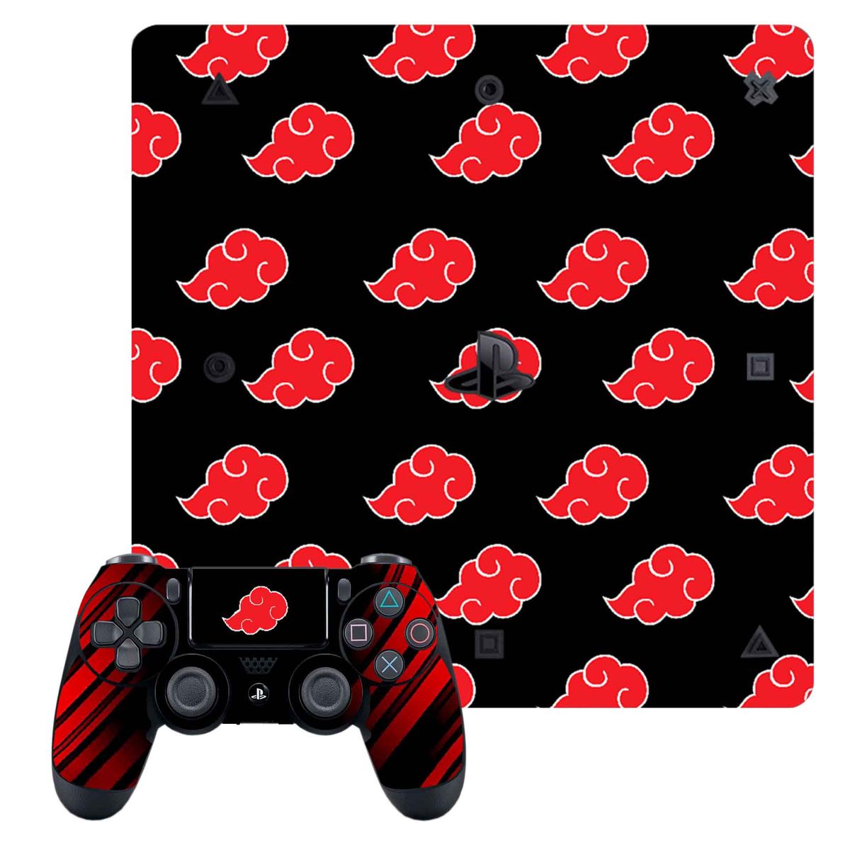 GENERICO - Skin Adhesivo Ps4 Slim Narut Akatsuki