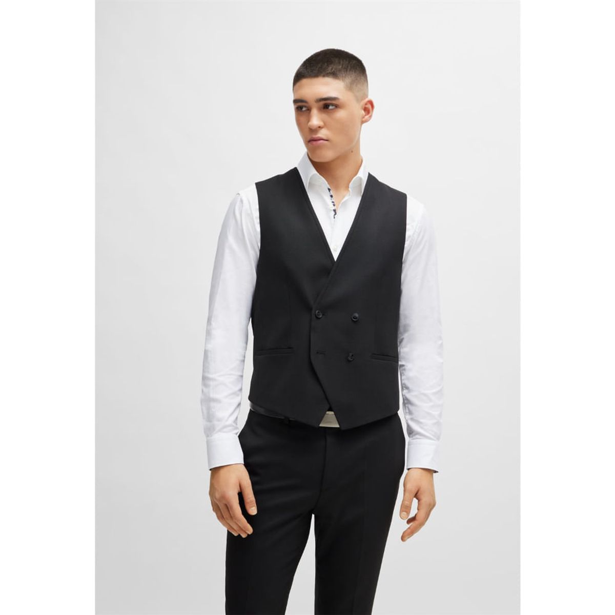 HUGO BOSS - Hugo - Traje extra slim fit de paño elástico