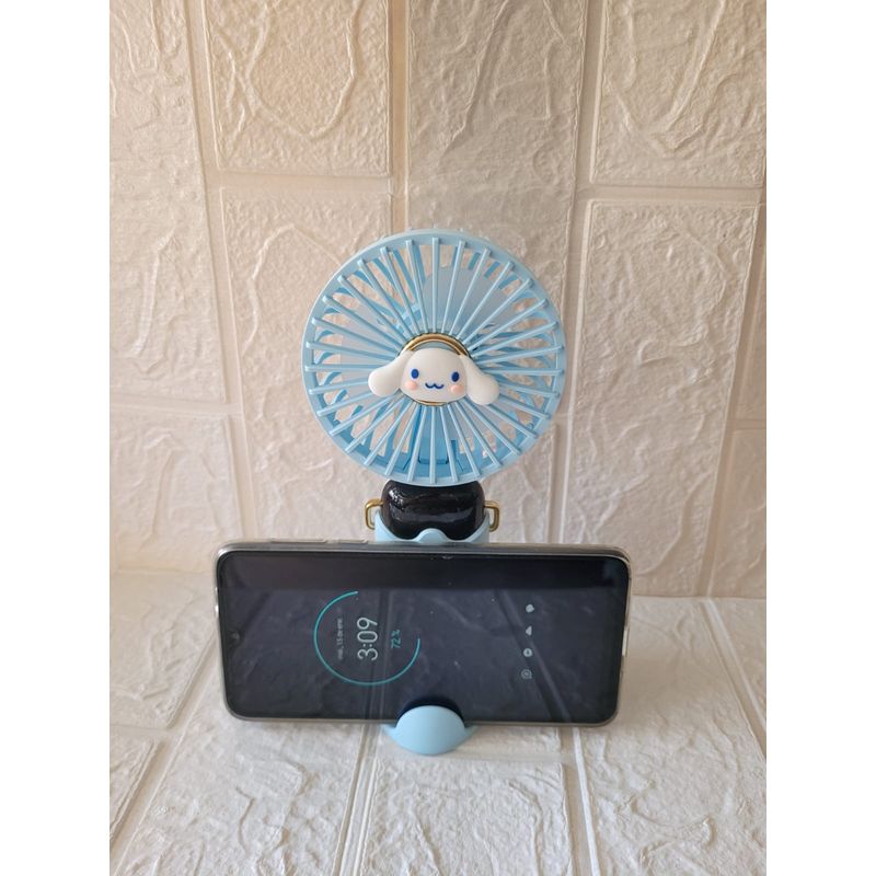 GENERICO - Ventilador recargable Cinamorrol - Celeste