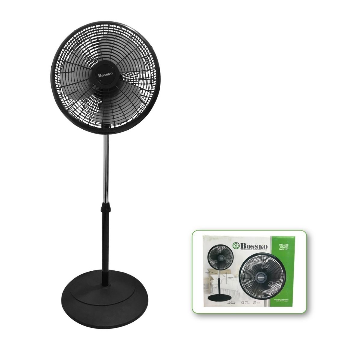 BOSSKO - Ventilador Pedestal Bossko 16 " BK-8306PT