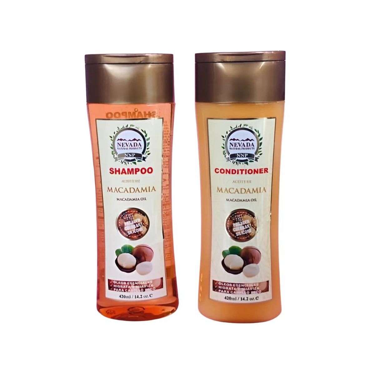 NEVADA NATURAL PRODUCTS - Set Shampoo + Acondicionador Nevada Aceite de Macadamia 420Ml