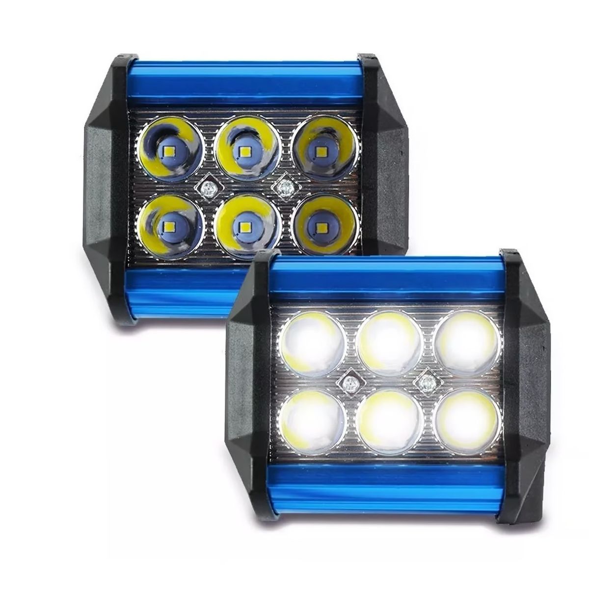 GENERICO - Par Faro 6 Hiper Led 4x2