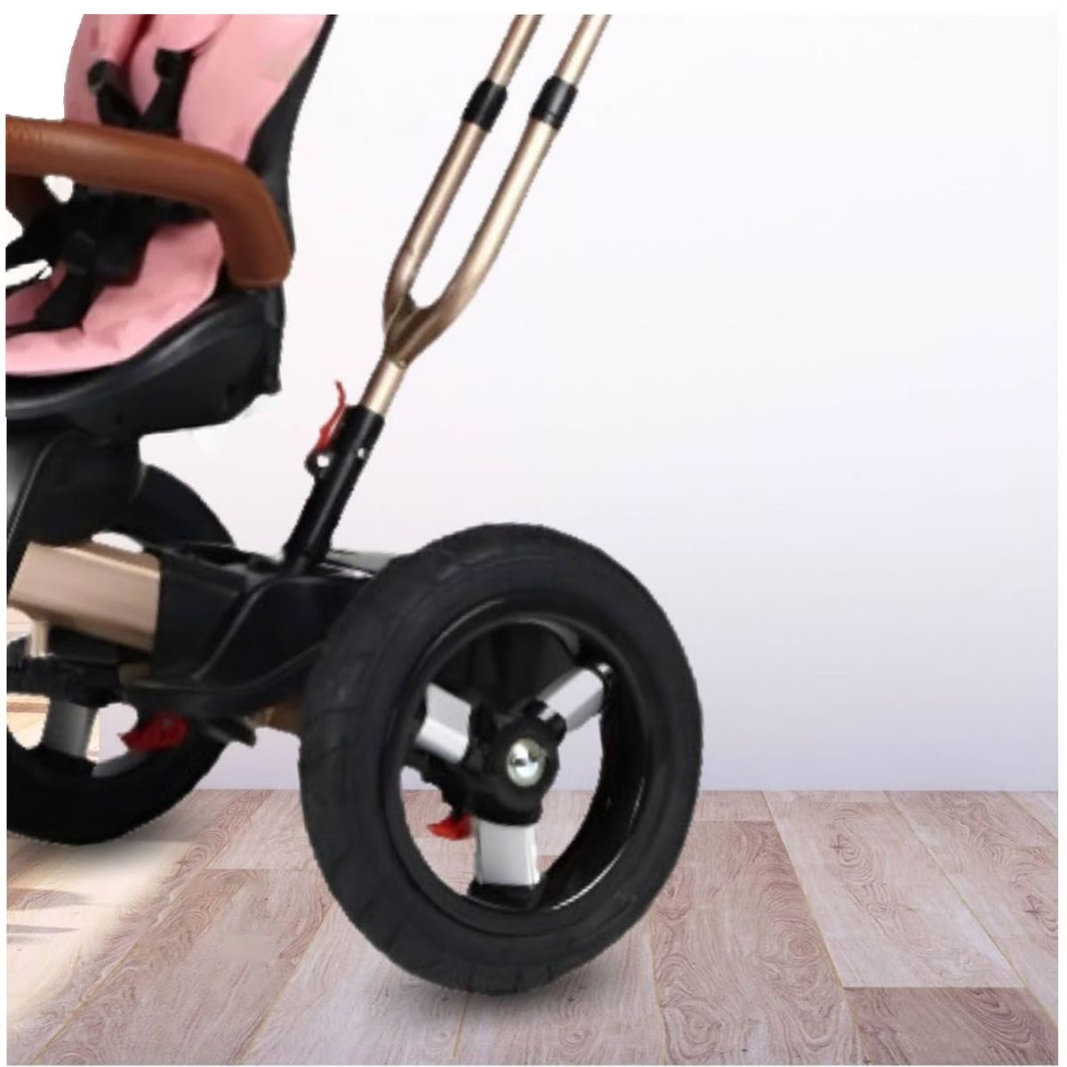 VOYAGE - Triciclo Guiador para Niños Usb y Bluetooh «Racer» Rosado