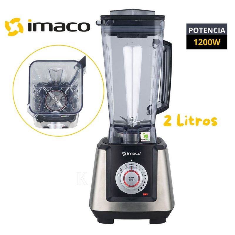 IMACO - Licuadora Imaco de 2 Litros GrandBlend mix 10 Velocidades