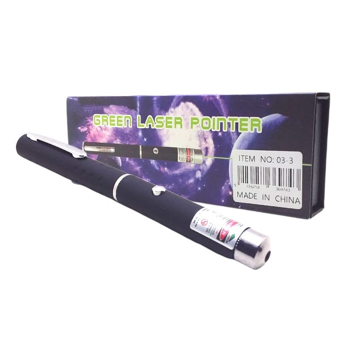 GENERICO - Puntero Laser Verde Presentador con caja Pila Incluida